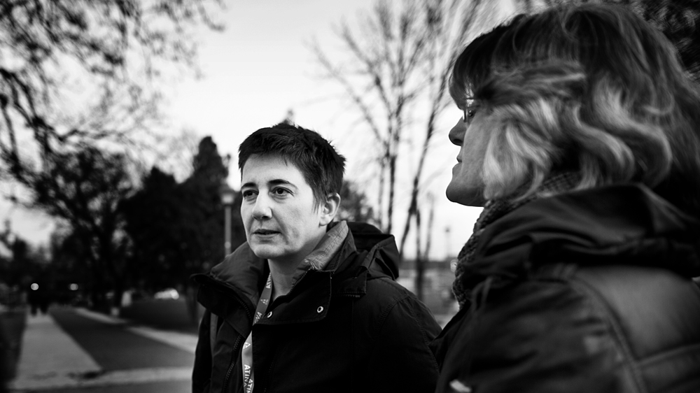 Marijana Savic is the founder and director of Atina, an NGO that combats human trafficking but now also focuses on refugees [Mona van den Berg/Al Jazeera]