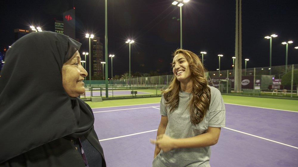 Nabhani's biggest supporter is her mother, Hadia Mohammed [Baba Tamim/Al Jazeera]