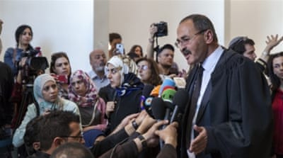 Mohammed Allyan, 61, pictured at the recent hearing, says he never counted on the Israeli courts to bring justice [Ursula Haene/Al Jazeera]