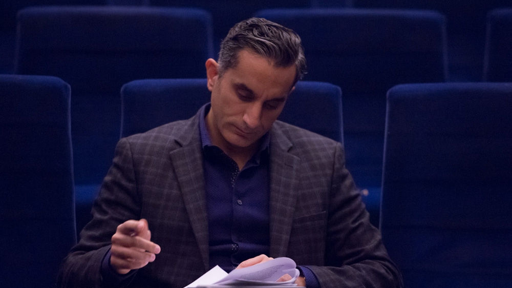 The 42-year-old Cairo native's rise to fame took shape in the aftermath of Hosni Mubarak's downfall [Anthony Dawton/Al Jazeera]