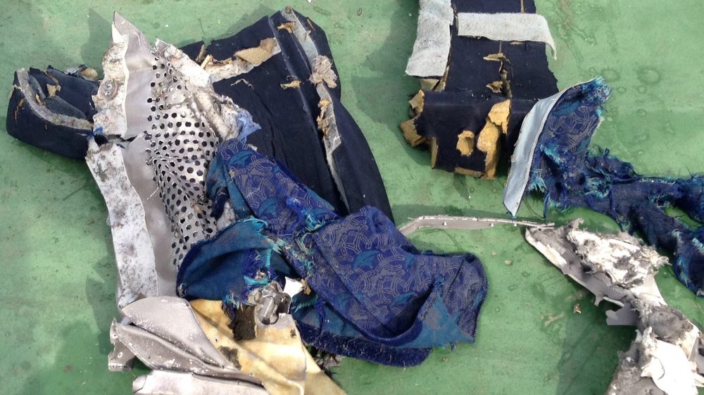 Recovered debris of the EgyptAir plane that crashed in the Mediterranean Sea [Reuters/Handout]