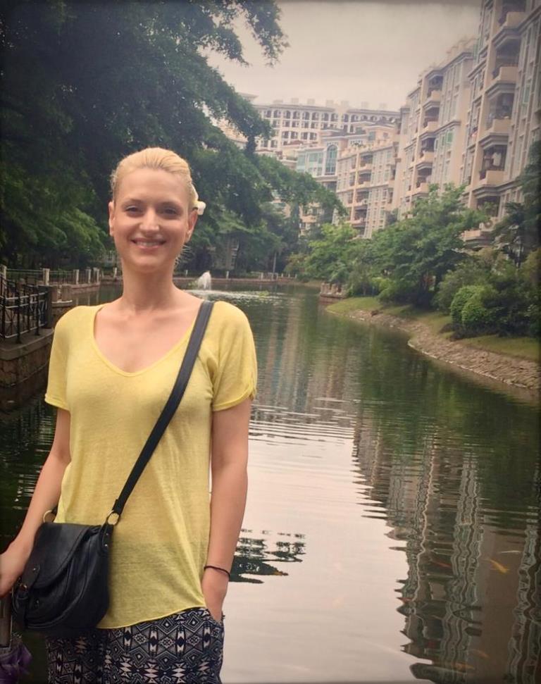 Raluca Pietroiu in Zhongshan, China [Simina Mistreanu/Al Jazeera]
