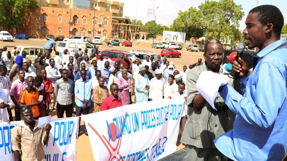Civil society groups marched in Niamey to show solidarity after the latest attack [Tagaza Djibo/Reuters]
