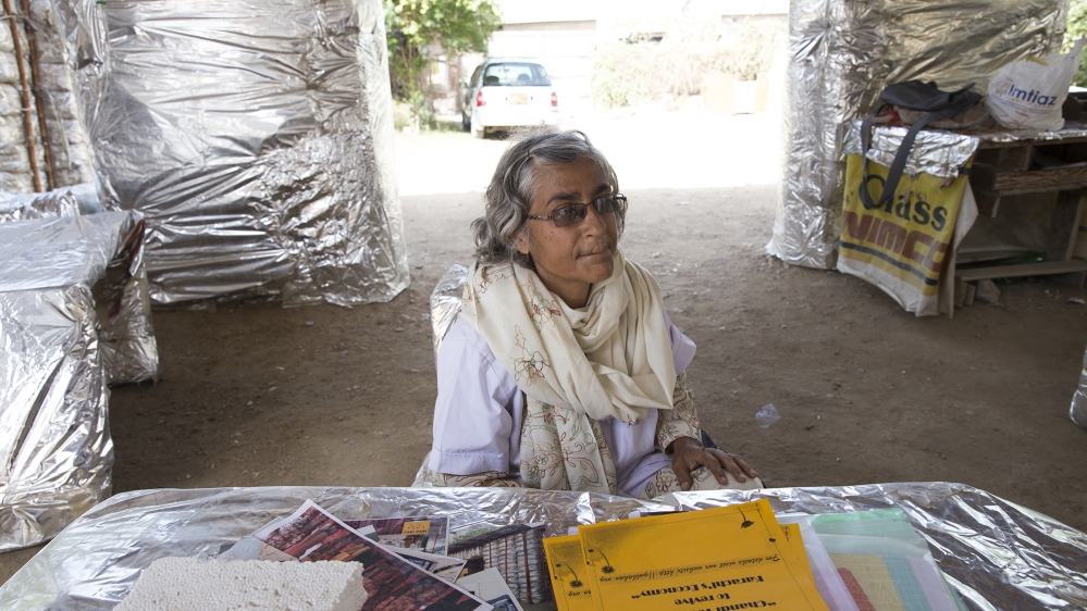 Nargis Latif calls her work a 'bloody revolution' and believes it has the potential to change the world [Faras Ghani/Al Jazeera]