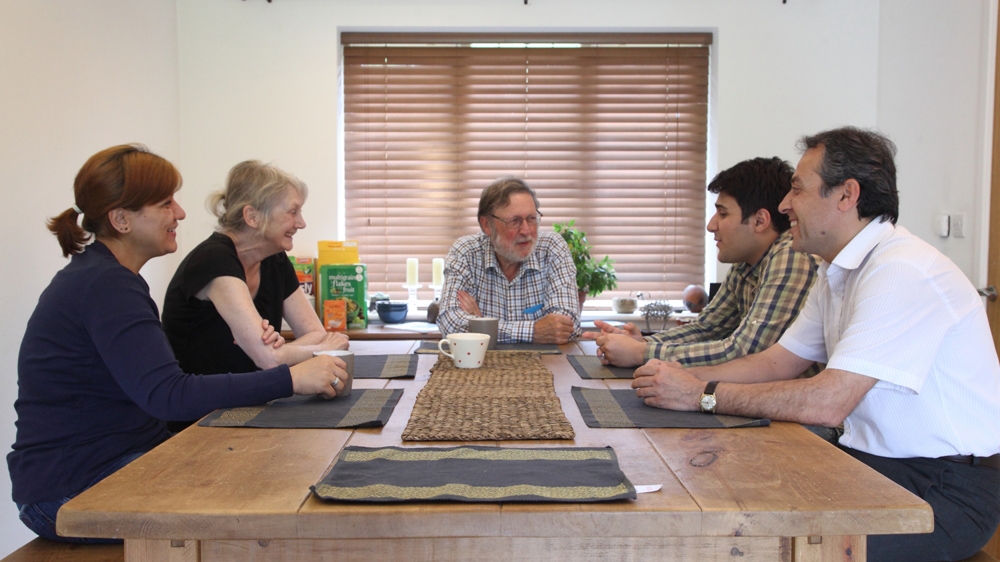 David and Jan Preedy stepped in at the last minute to prevent the Iranian family from being forced to sleep in police cells [Rich Wiles/Al Jazeera]