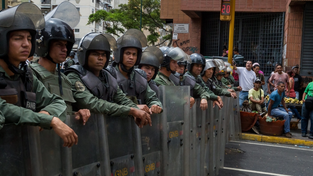 Thursday's protests in Caracas were driven mostly by people who form the core of Maduro's support [EPA]