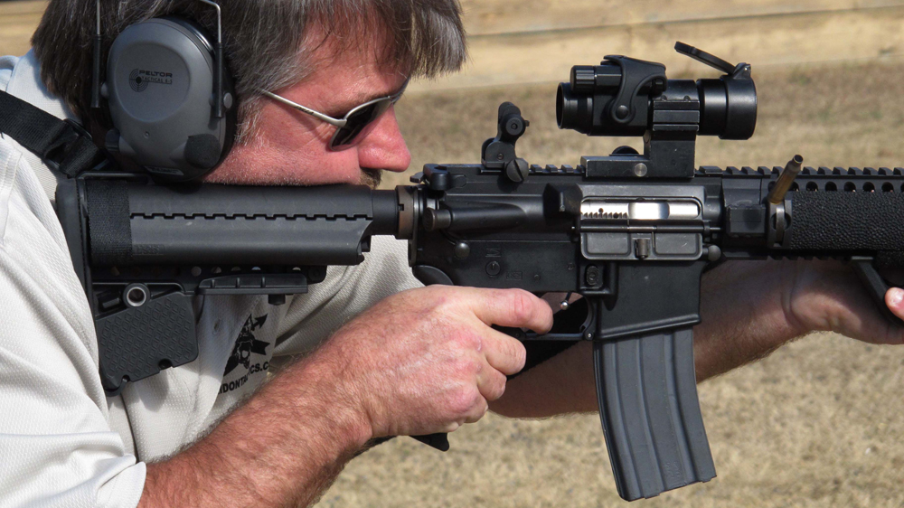 AR-15 rifle gun