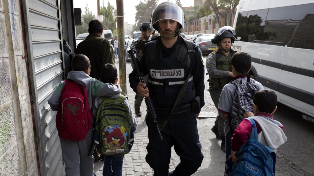 Security on Mount of Olives in East Jerusalem