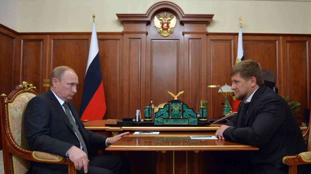 Vladimir Putin meets with Ramzan Kadyrov