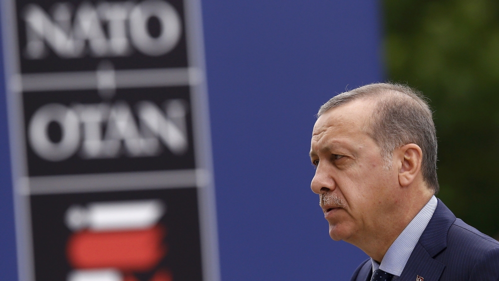 Turkey''s President Erdogan arrives for the NATO Summit in Warsaw