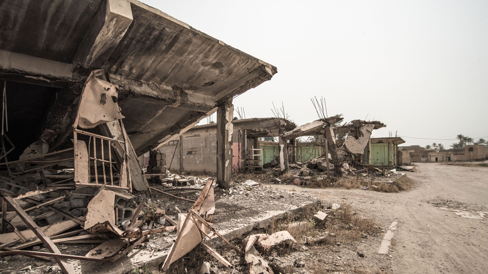 The destruction caused by all sides during the occupation and liberation of Saadiya has brought the local economy to a standstill [Tommy Trenchard/Oxfam/Al Jazeera] 