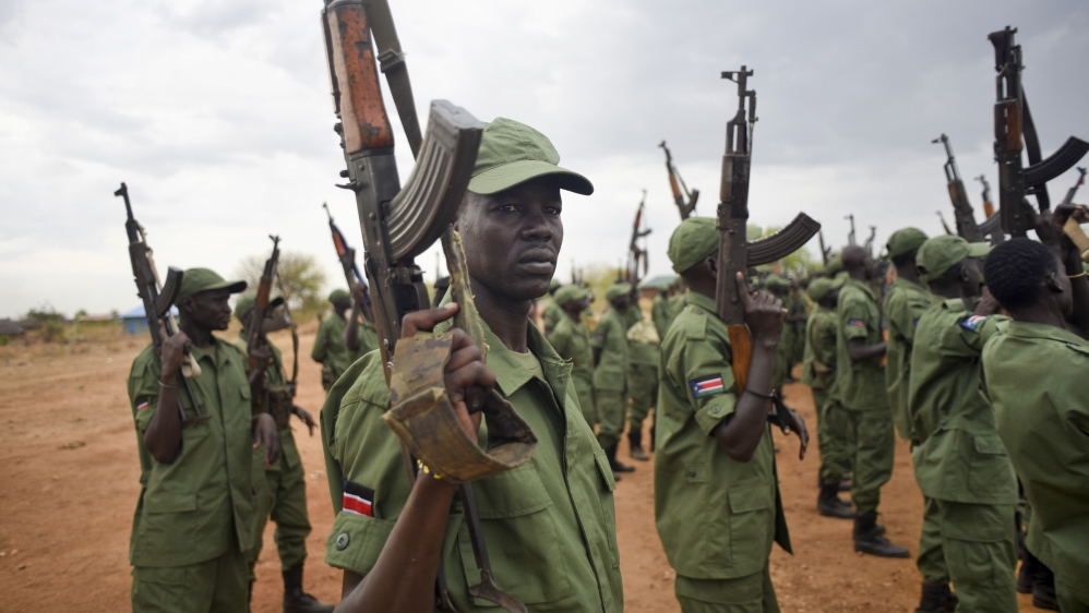 South Sudanese rebel soldiers Juba
