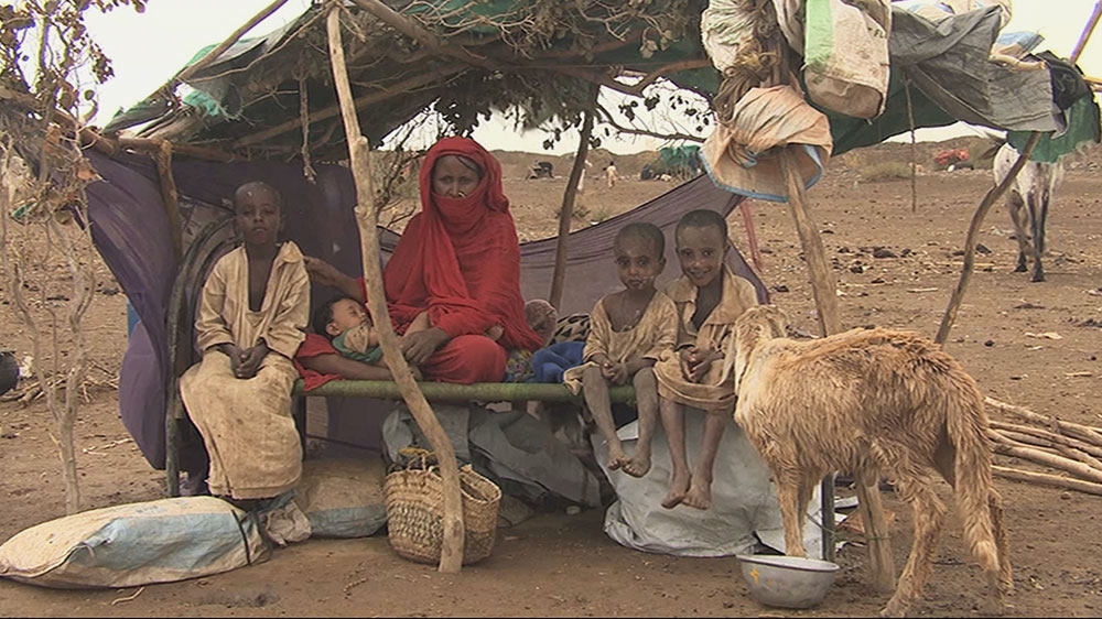 Some of the thousands of people displaced by recent heavy flooding in Sudan [Al Jazeera]