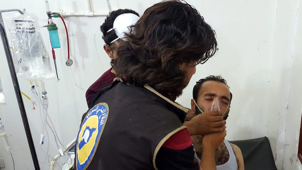 Alleged chlorine gas attack on Saraqeb