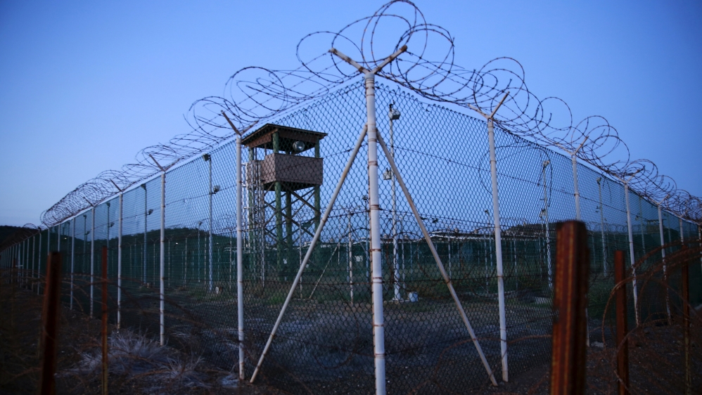 A deserted guard tower within Joint Task Force Guantanamo's Camp Delta at the US Naval Base in Guantanamo Bay [File Photo: Lucas Jackson/Reuters]