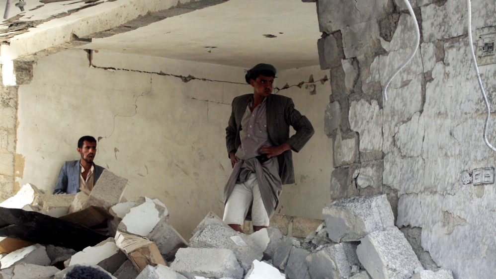 Saudi-led military coalition airstrike hit a market in Sana''a