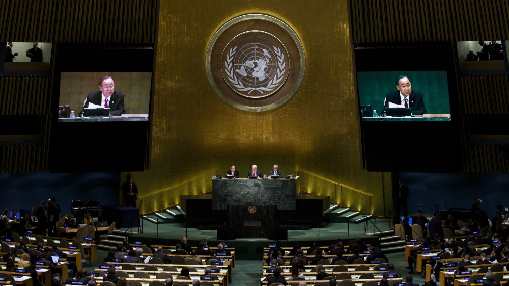 The Paris climate deal on curbing greenhouse gas emissions stands out as Ban's crowning achievement [Justin Lane/EPA]