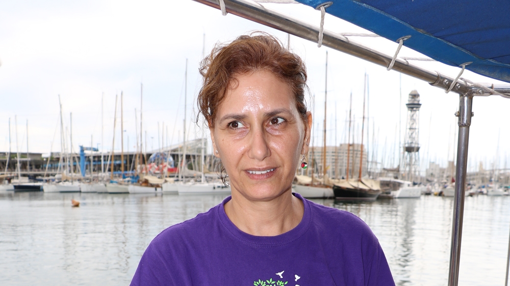 'Palestinian women suffer from the occupation and siege the most,' said Khaldiya Abu Bakra, the only passenger born in Gaza [Laura Burdon-Manley/Al Jazeera]