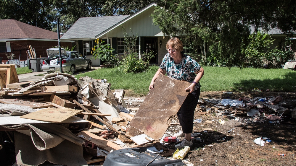 Bernice Taylor and her husband John have been staying with a family friend for the past month [Shaghayegh Tajvidi/Al Jazeera] 