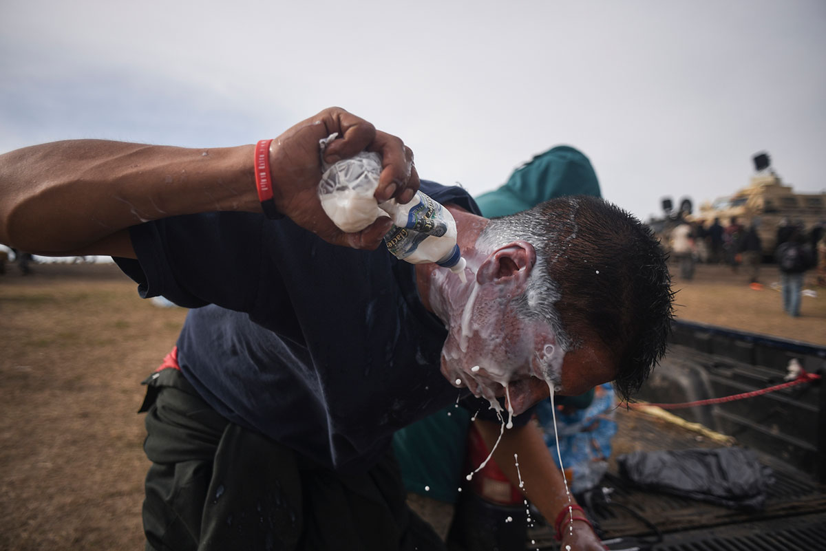 Thousands of Native Americans protest over pipeline /Please Do Not Use