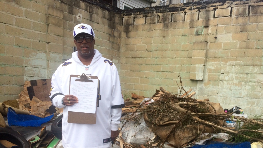 Besides voting registration, Cheatham is spearheading a clean-up initiative [Cajsa Wikstrom/Al Jazeera]