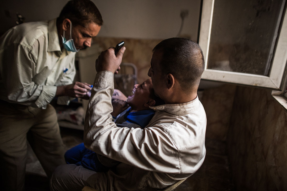 Qayyarah, Iraq - Closer look at the Oil Well fires / Please Do Not Use