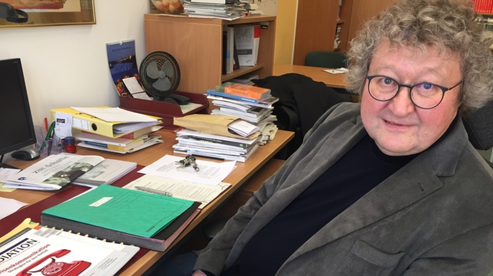 Werner Patzelt, a political systems professor at Dresden's Technical University [Sumi Somaskanda/Al Jazeera]