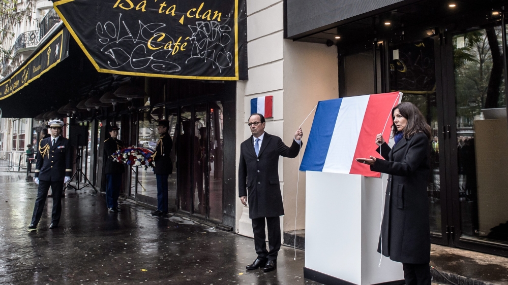 Paris attacks anniversary ceremony