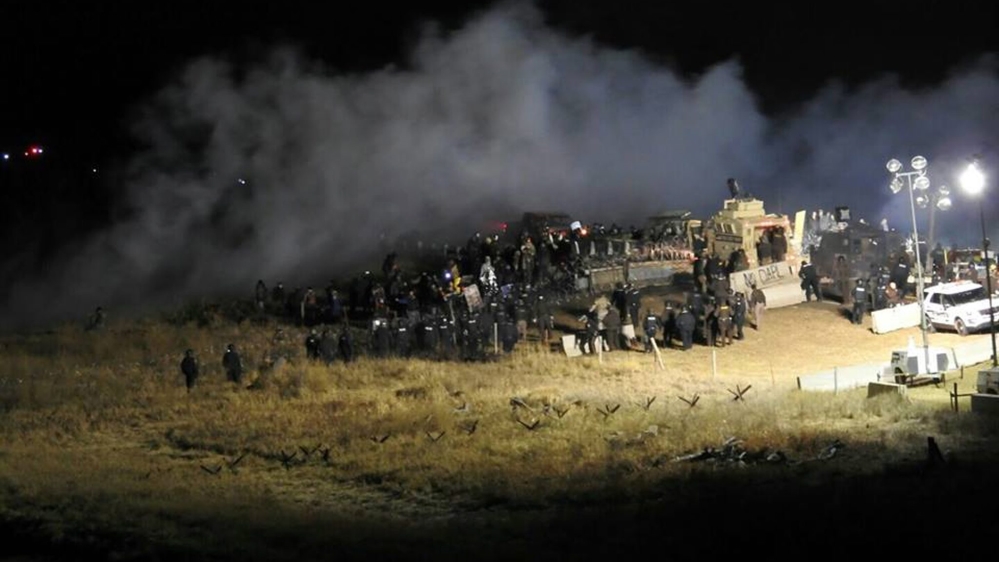 Oil pipeline protest in Morton County, North Dakota