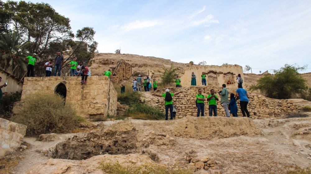 Stops included the Sugar Mills in Jericho, a Palestinian city near the Jordan River with remains dating back more than 10,000 years [Jafar Zuabi/Al Jazeera]