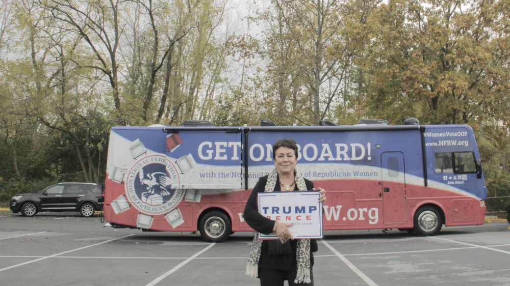 Malka R praises Trump for seeking to protect the country's border and stand up to Iran [Hector Muniente/Al Jazeera]