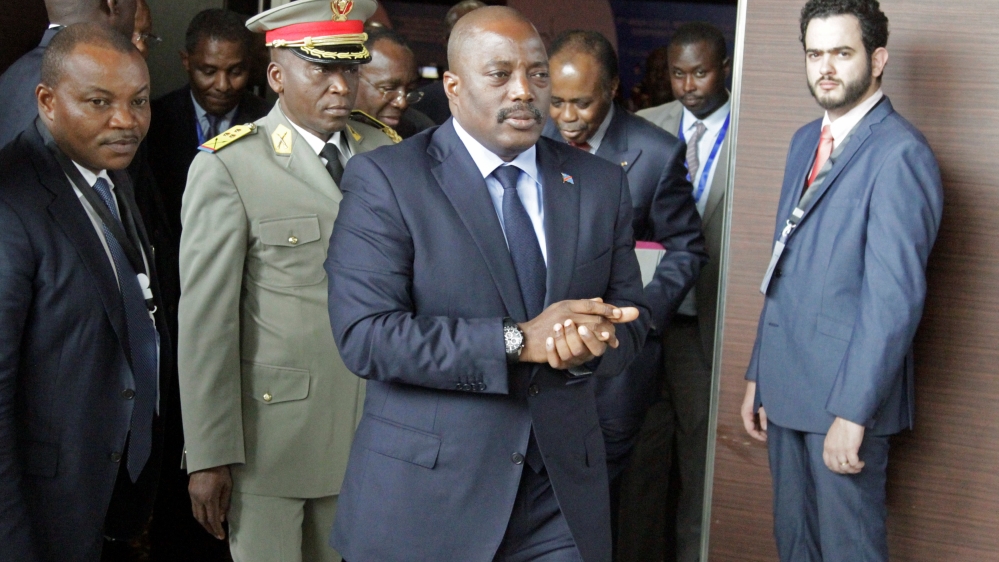 Democratic Republic of Congo''s President Joseph Kabila arrives for a southern and central African leaders meeting to discuss political crisis in the Democratic Republic of Congo in Luanda, Angola