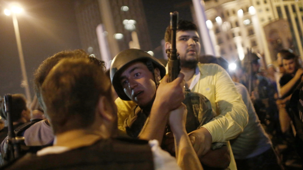 Thousands were arrested after the failed coup attempt [Sedat Suna/EPA]