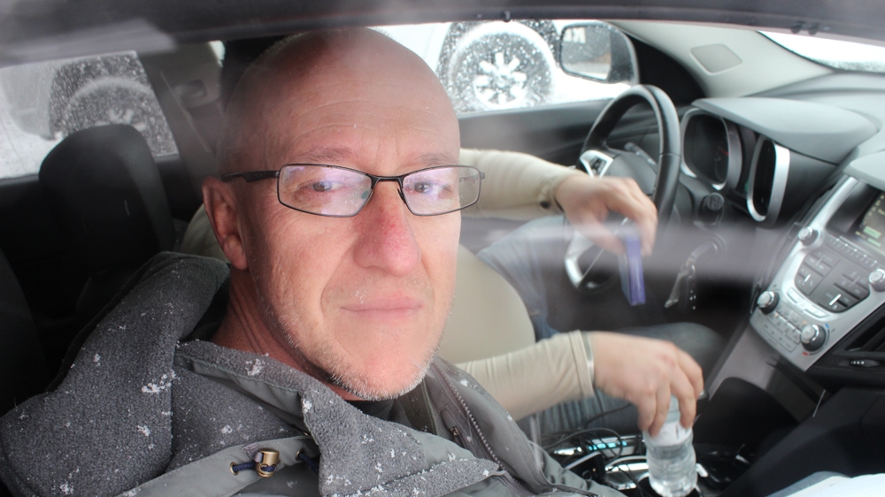 
John Griswold, 53, a veteran army diver, now novelist and writing professor at McNeese State University in Lake Charles, Louisiana [Adam Levinson/Al Jazeera] 