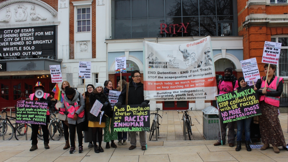 Between January 9 and 25 protests are being held in communities and outside embassies across the UK [Amy Hall/Al Jazeera]