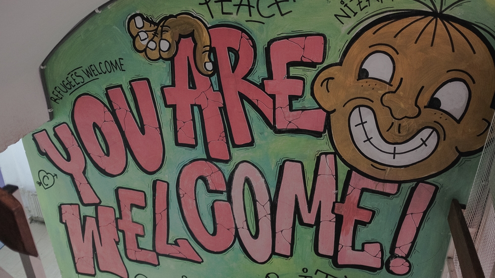 Notara 26 was initially established as a temporary transit centre for refugees passing through the Greek capital [Nick Paleologos/SOOC/Al Jazeera]