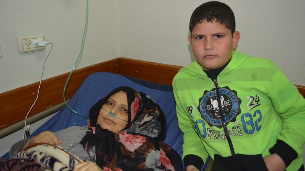 The condition of Hind Shahin, a breast cancer patient, has been deteriorating ever since she was denied exit from Gaza for treatment [Mersiha Gadzo/Al Jazeera]