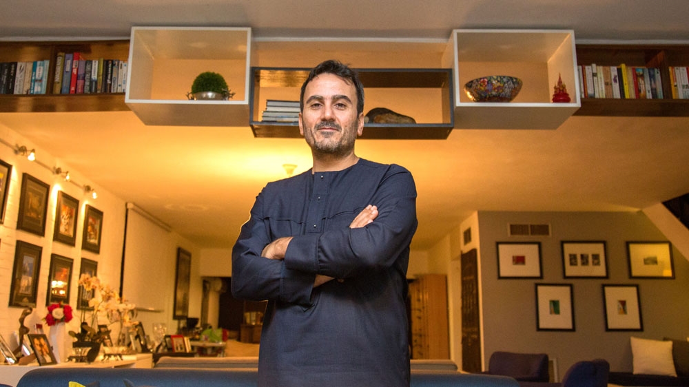 Eddie Bahnam lives in Lagos with his wife and two children [Andrew Esiebo/Al Jazeera] 