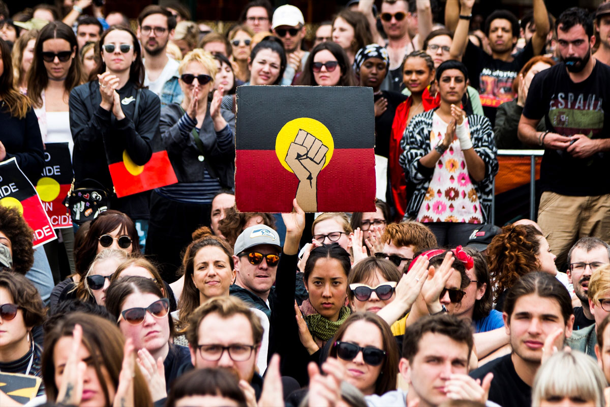 MELBOURNE, AUSTRALIA, "Australia Day" Protests