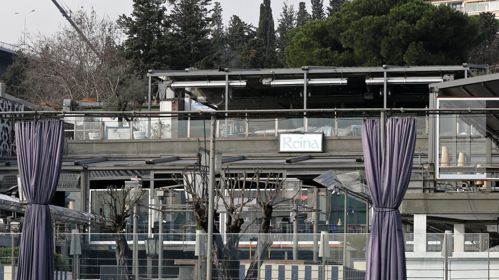 A view of the Reina nightclub after the New Year's Day attack [Tolga Bozoglu/EPA]