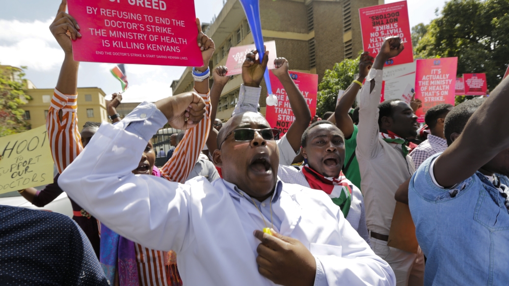 Kenyan Doctors union officials jailed for one month