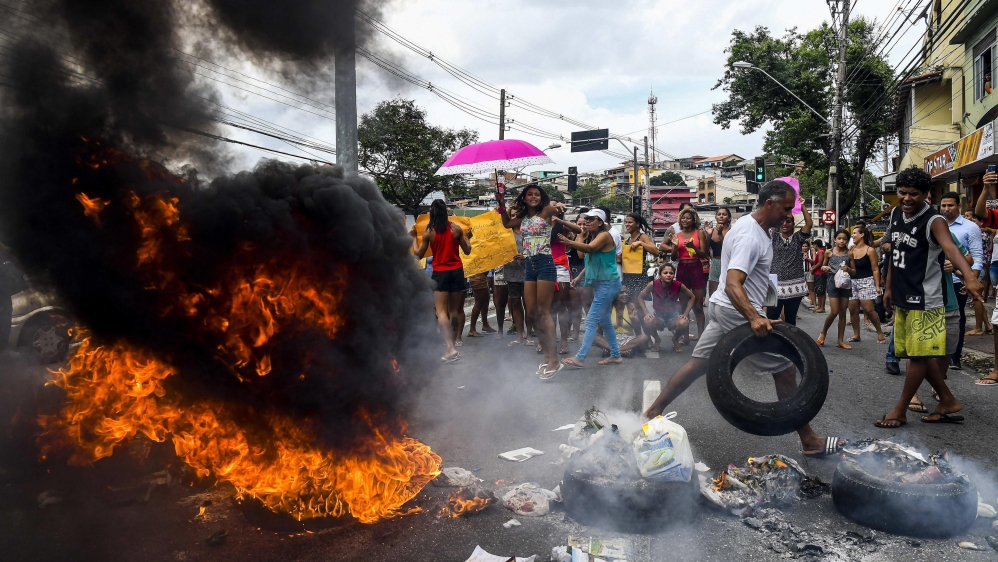 Violence continues in Brazilian state with policemen on strike