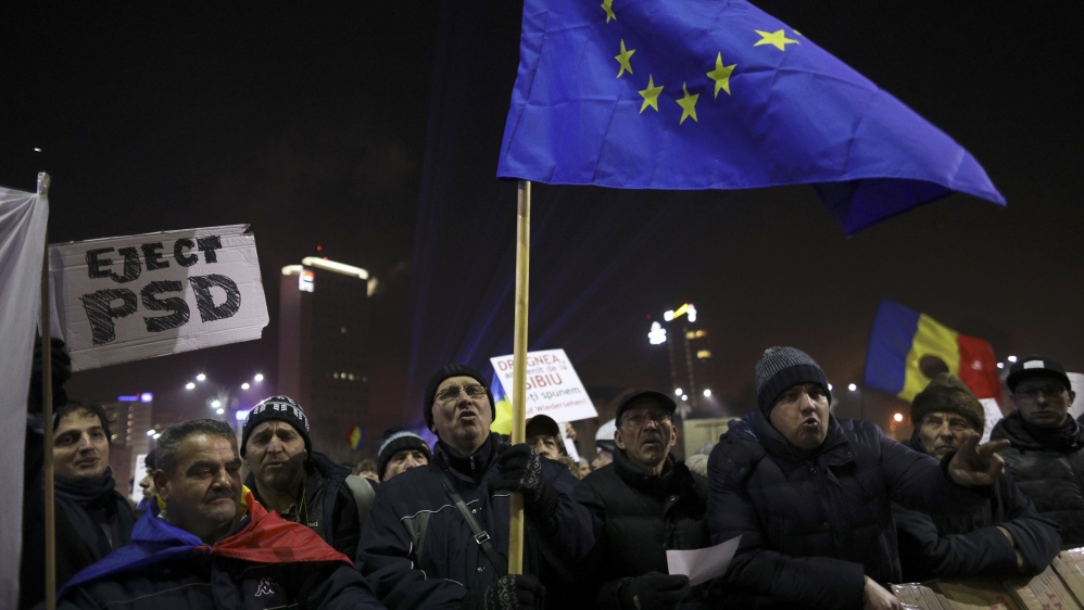 The controversial decree prompted the biggest mass protests in the country since 1989 [Stoyan Nenov/Reuters]