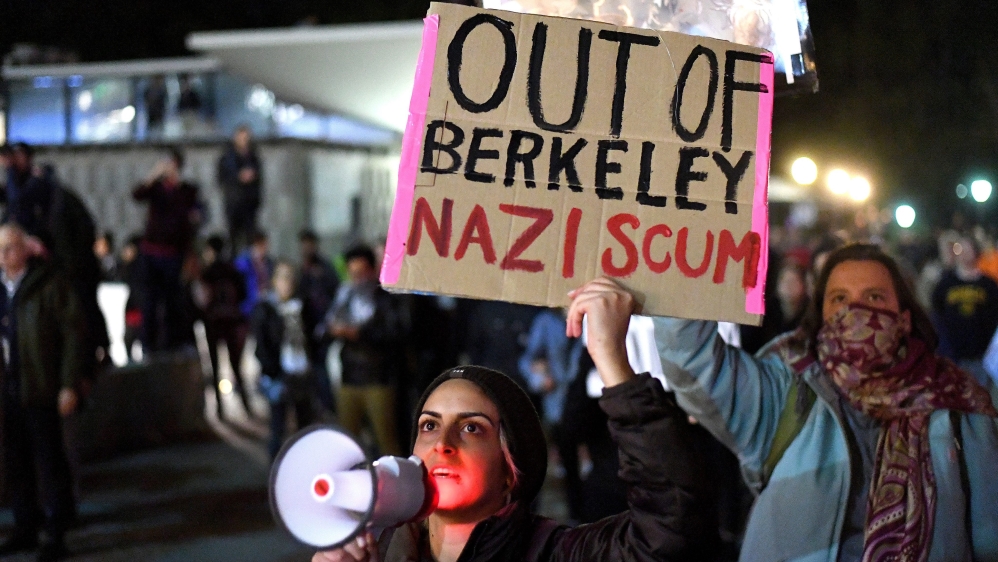 Protest at UC Berkeley