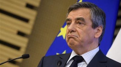 Fillon's campaign has been marred by controversy over corruption claims [EPA]