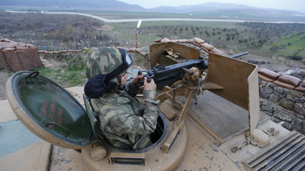 Turkish troops Syria border