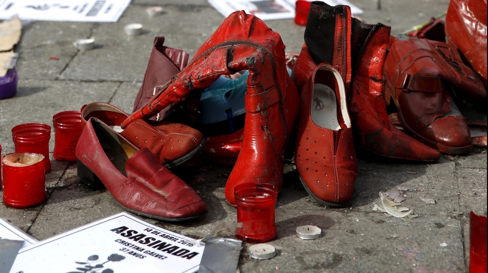 Hunger strike held to show opposition to violence against women in Madrid