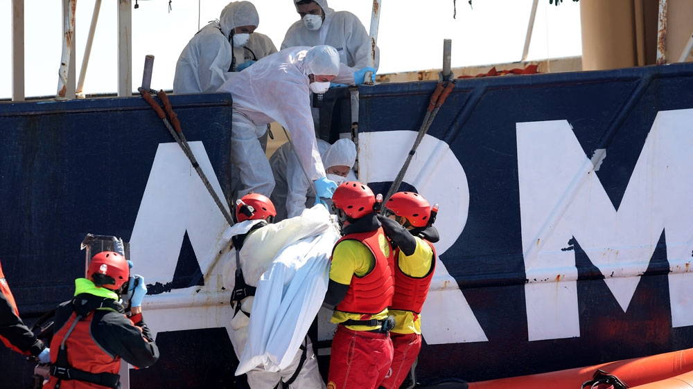 Five bodies recovered from Mediterranean