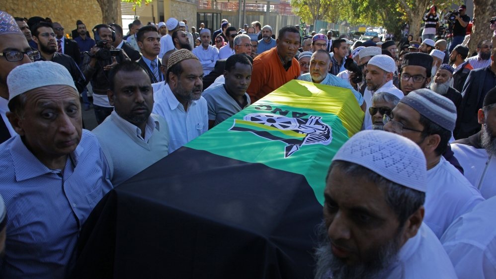Funeral of South African anti-apartheid activist Ahmed Kathrada