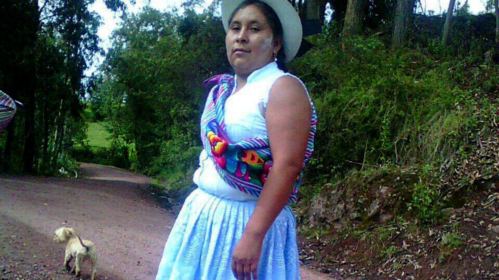 Paulina Pariona, 34, is a mother of four and a leader of the coca producers' movement in the VRAEM [Photo courtesy of Paulina Pariona]